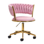 Silla Giratoria 4Rico Qs-Gw01G Rosa