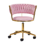 Silla Giratoria 4Rico Qs-Gw01G Rosa 1