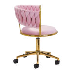 Silla Giratoria 4Rico Qs-Gw01G Rosa 2