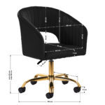 Silla Giratoria 4Rico Qs-Of212G Negra 8