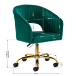 Silla Giratoria 4Rico Qs-Of212G Verde 8