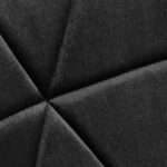 Sillón Cosmético 4Rico Qs-186 Terciopelo Negro 5