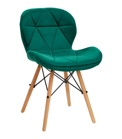 Sillón Cosmético 4Rico Qs-186 Terciopelo Verde