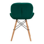 Sillón Cosmético 4Rico Qs-186 Terciopelo Verde 3