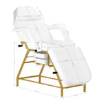 Sillón Cosmético 557G Con Cubetas Blanco 18