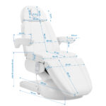 Sillón Cosmético Azzurro Lux 3M Blanco Con Calefacción 14