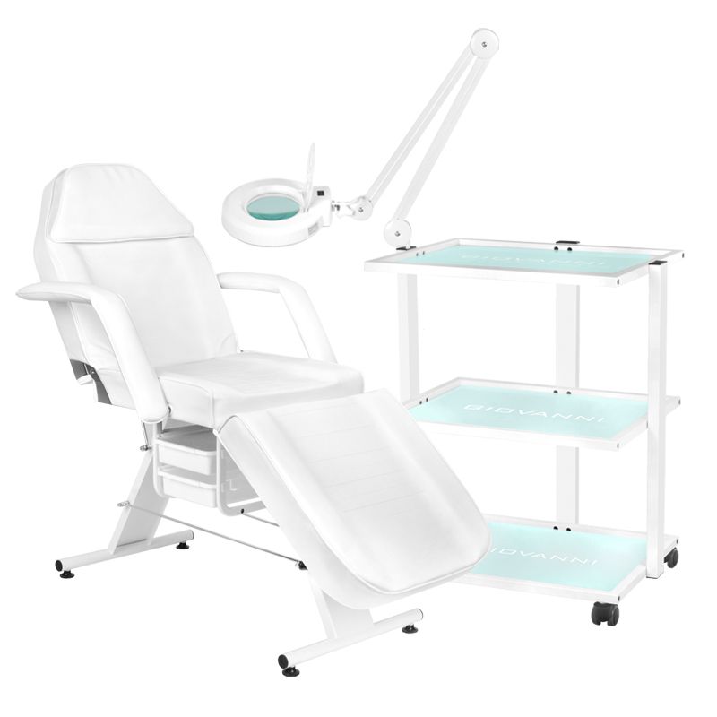 Basic Cosmetic Chair 202 + Cosmetic Table 1040 + Led Magnifying Lamp S5 Basic Cosmetic Chair 202 + Cosmetic Table 1040 + Led Magnifying Lamp S5