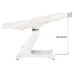 Sillón Cosmético Eléctrico Azzurro 869As Pedi 5 Con Motor Giratorio, Color Blanco - Image 14