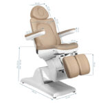 Sillón Cosmético Eléctrico Azzurro 870S Pedi 3 Strong Cappuccino 3