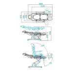 Sillón Cosmético Eléctrico Azzurro 870S Pedi 3 Strong White 10