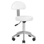 Sillón Cosmético Eléctrico Lux 273B + Taburete 304 Blanco 2