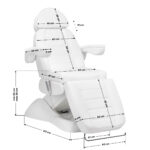 Sillón Cosmético Eléctrico Lux 4M Blanco Con Cuna 16