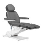 Sillón Cosmético Eléctrico Sillon Classic 3 Motores Con Cuna Pedi Gris 1