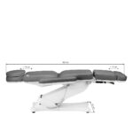 Sillón Cosmético Eléctrico Sillon Classic 3 Motores Con Cuna Pedi Gris 19