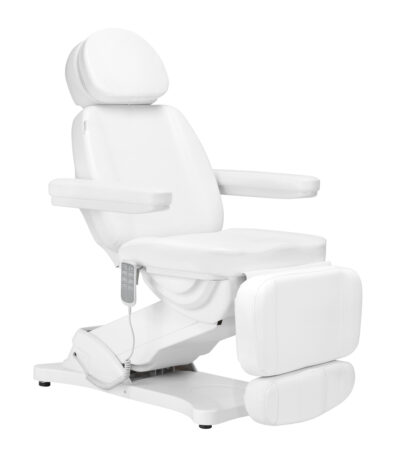 Electric Cosmetic Chair Sillon Classic 4 Motors With Cradle White