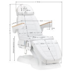 Sillón Cosmético Eléctrico Sillon Lux 273B 3 Motores Blanco 16