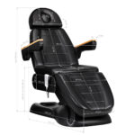 Sillón Cosmético Eléctrico Sillon Lux 273B + Taburete 304 Negro 17