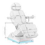 Sillón Cosmético Eléctrico Sillon Luxury 3 Motores Blanco 16