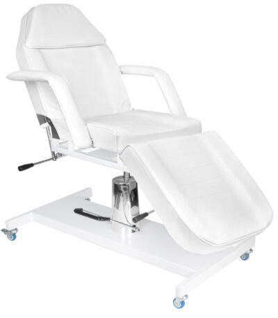 Basic Hydraulic Cosmetic Chair 210 White With Castors