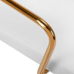 Sillón Cosmético Qs-Of211G Dorado Gris Claro 4