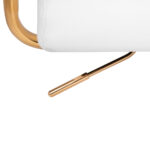 Sillón Cosmético Qs-Of211G Dorado Y Blanco 5