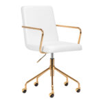 Cosmetic Chair Qs-Of211G Gold & White