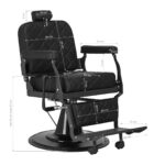 Barber Chair Carlos Extra Black 18