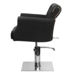 Sillón De Barbero Con Hair System Ber 8541 Negro 4