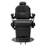Sillón De Barbero Eléctrico Gabbiano Duke Negro 1