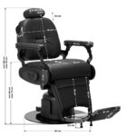 Sillón De Barbero Eléctrico Gabbiano Duke Negro 19