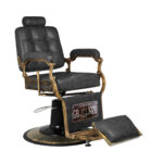Gabbiano Boss Hd Old Leather Black Barber Chair Gabbiano Boss Hd Old Leather Black
