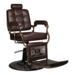 Sillón De Barbero Gabbiano Boss Marrón 5
