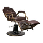 Sillón De Barbero Gabbiano Boss Marrón 6