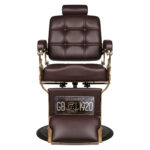 Sillón De Barbero Gabbiano Boss Marrón 1