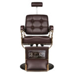 Sillón De Barbero Gabbiano Boss Marrón 2