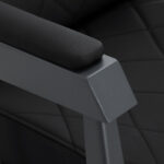 Sillón De Barbero Gabbiano Bruno Con Estructura De Grafito Negro 5