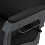 Sillón De Barbero Gabbiano Bruno Con Estructura De Grafito Negro 6