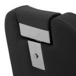 Sillón De Barbero Gabbiano Bruno Con Estructura De Grafito Negro 9