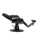 Sillón De Barbero Gabbiano Bruno Con Estructura De Grafito Negro 2