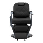 Sillón De Barbero Gabbiano Bruno Con Estructura De Grafito Negro 3