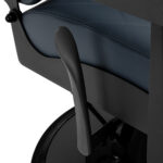 Sillón De Barbero Gabbiano Bruno Con Estructura Negra Grafito 7