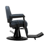 Sillón De Barbero Gabbiano Bruno Con Estructura Negra Grafito 1