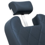 Sillón De Barbero Gabbiano Bruno Con Estructura Negra Grafito 11