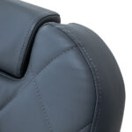 Sillón De Barbero Gabbiano Bruno Con Estructura Negra Grafito 15