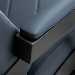 Sillón De Barbero Gabbiano Bruno Con Estructura Negra Grafito 16