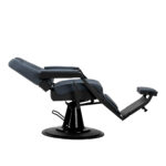 Sillón De Barbero Gabbiano Bruno Con Estructura Negra Grafito 2