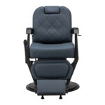 Sillón De Barbero Gabbiano Bruno Con Estructura Negra Grafito 3