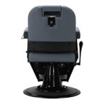 Sillón De Barbero Gabbiano Bruno Con Estructura Negra Grafito 4