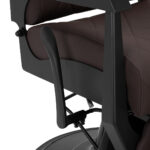 Sillón De Barbero Gabbiano Bruno Con Estructura Negra Marrón 7