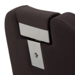 Sillón De Barbero Gabbiano Bruno Con Estructura Negra Marrón 9